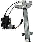 Rear, Driver and Passenger Side Power Window Regulator, With Motor