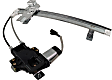 Rear, Driver and Passenger Side Power Window Regulator, With Motor