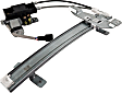 Rear, Driver and Passenger Side Power Window Regulator, With Motor