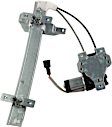 Rear, Driver and Passenger Side Power Window Regulator, With Motor