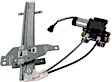 Rear, Driver and Passenger Side Power Window Regulator, With Motor