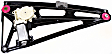Rear, Driver and Passenger Side Power Window Regulator, With Motor