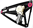 Rear, Driver and Passenger Side Power Window Regulator, With Motor