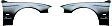 2000 BMW 540i - Front, Driver and Passenger Side Fender