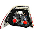 Passenger Side, Inner and Outer Halogen Tail Light, Without bulb(s), OE Replacement, Coupe