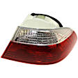 Passenger Side, Inner and Outer Halogen Tail Light, Without bulb(s), OE Replacement, Coupe