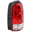 Driver and Passenger Side Halogen Tail Light, With bulb(s), OE Replacement, CAPA Certified