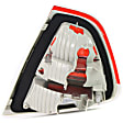 Driver Side, Inner And Outer Halogen Tail Light, Without bulb(s), OE Replacement, Sedan