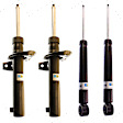 SET-BIL19151083 Front and Rear, Driver and Passenger Side Shock and Bare Strut