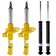 SET-BIL19232362-A Front and Rear, Driver and Passenger Side Shock and Bare Strut