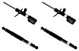 SET-BIL19248257 Front and Rear, Driver and Passenger Side Shock and Bare Strut