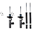 SET-BIL19267111-B Front and Rear, Driver and Passenger Side Shock and Bare Strut