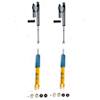 SET-BIL25311891-D Front and Rear, Driver and Passenger Side Shock and Bare Strut