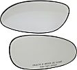 Driver and Passenger Side Mirror Glass, Heated, No Blind Spot Feature, With backing plate, Includes (2) Mirror Glasses