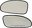 Driver and Passenger Side Mirror Glass, Non-Heated, No Blind Spot Feature