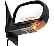 Driver and Passenger Side Mirrors, Power, Manual Folding, Heated, Textured Black, In-housing Signal Light, With memory, No Puddle Light, No Auto-Dimming, No Blind Spot Feature