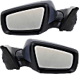 Driver and Passenger Side Mirrors, Power Adjust, Non-folding, Heated, Paintable, In-housing Signal Light, With memory, With Puddle Light, No Auto-Dimming, No Blind Spot Feature