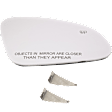 Driver and Passenger Side Mirror Glass, Heated, No Blind Spot Feature