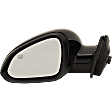 Driver and Passenger Side Mirror, Power Adjust, Heated, Manual Folding, Paintable, In-housing Signal Light, With Memory, No Puddle Light, No Auto-Dim, No Blind Spot Feature