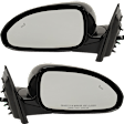 Driver and Passenger Side Mirrors, Power Adjust, Power Folding, Heated, Paintable, In-housing Signal Light, With memory, No Puddle Light, No Auto-Dimming, With Blind Spot Detection in Glass