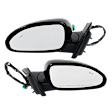 Driver and Passenger Side Mirrors, Power, Manual Folding, Heated, Paintable, In-housing Signal Light, With memory, No Puddle Light, No Auto-Dimming, With Blind Spot Detection in Glass