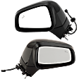 Driver and Passenger Side Mirrors, Power Adjust, Manual Folding, Heated, Paintable, In-housing Signal Light, With memory, No Puddle Light, No Auto-Dimming, With Blind Spot Detection in Glass