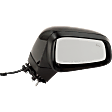 Driver and Passenger Side Mirrors, Power Adjust, Manual Folding, Heated, Paintable, In-housing Signal Light, With memory, No Puddle Light, No Auto-Dimming, With Blind Spot Detection in Glass