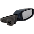 Driver and Passenger Side Mirrors, Power Adjust, Manual Folding, Heated, Paintable, In-Housing Signal Light, With Memory, With Puddle Light, No Auto-Dimming, With Blind Spot Detection in Glass