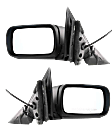 2001-2004 BMW 330i - Driver and Passenger Side Mirror, Power Adjust, Heated, Manual Folding, Paintable, No Signal Light, No Memory, No Puddle Light, No Auto-Dimming, No Blind Spot Feature