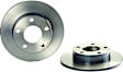 SET-BR08840811-2 Rear Brake Disc, Coated, Plain Surface, Solid, 5 Lugs, 245 mm
