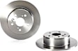 SET-BR08917910-2 Rear Brake Disc, UV Coated, Plain Surface, Solid, 5 Lugs, 288 mm