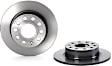SET-BR08950211-2 Rear Brake Disc, Coated, Plain Surface, Solid, 5 Lugs, 253 mm