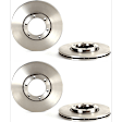 1990 Isuzu Trooper - Front Brake Disc, UV Coated, Plain Surface, Vented, 6 Lugs, 257 mm