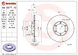 1990 Isuzu Trooper - Front Brake Disc, UV Coated, Plain Surface, Vented, 6 Lugs, 257 mm