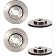 SET-BR09793211-2 Front Brake Disc, Coated, Plain Surface, Vented, 5 Lugs, 282 mm