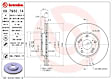SET-BR09793211-2 Front Brake Disc, Coated, Plain Surface, Vented, 5 Lugs, 282 mm