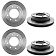 SET-BR09881281-2 Rear Brake Disc, Coated, Plain Surface, Vented, 8 Lugs, 330 mm