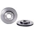 SET-BR09895311 Front and Rear Brake Disc, Coated, Plain Surface, 5 Lugs