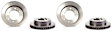 SET-BR09902211-A Front and Rear Brake Disc, Coated, Plain Surface, Vented, 8 Lugs