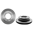 SET-BR09902211-A Front and Rear Brake Disc, Coated, Plain Surface, Vented, 8 Lugs, Front-325 mm/Rear-330 mm