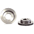 SET-BR09902211-A Front and Rear Brake Disc, Coated, Plain Surface, Vented, 8 Lugs, Front-325 mm/Rear-330 mm