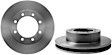 SET-BR09904680-2 Front Brake Disc, UV Coated, Plain Surface, Vented, 8 Lugs, 369 mm