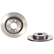 SET-BR0991621X-C Front and Rear Brake Disc, Front-Cross-Drilled/Rear-Plain Surface, 5 Lugs
