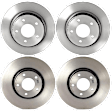 SET-BR09946821-B Front and Rear Brake Disc, Coated, Plain Surface, 5 Lugs