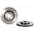 SET-BR09946821-B Front and Rear Brake Disc, Coated, Plain Surface, 5 Lugs