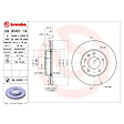 2003 Mazda Protege - Front Brake Disc, Coated, Plain Surface, Vented, 5 Lugs, 274 mm