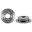 SET-BR09999720 Front and Rear Brake Disc, UV Coated, Plain Surface, 5 Lugs