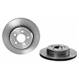 SET-BR09A40211-B Front and Rear Brake Disc, Coated, Plain Surface, Vented, 5 Lugs, 320 mm