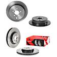2010 Subaru Outback - Front and Rear Brake Disc, Front-Cross-Drilled/Rear-Plain Surface, 5 Lugs, Front-316 mm/Rear-286 mm