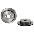 SET-BR09A92111-A Front and Rear Brake Disc, Coated, Plain Surface, Vented, 5 Lugs
